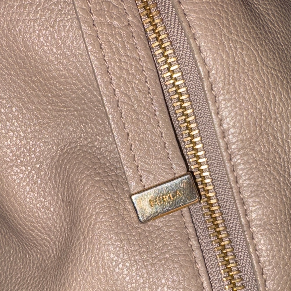 Furla Taupe Leather Hobo Bag - Picture 3 of 13